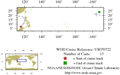 NODC Cruise US-70722 Information