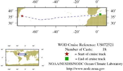 NODC Cruise US-72521 Information