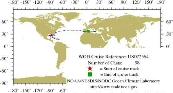NODC Cruise US-72564 Information