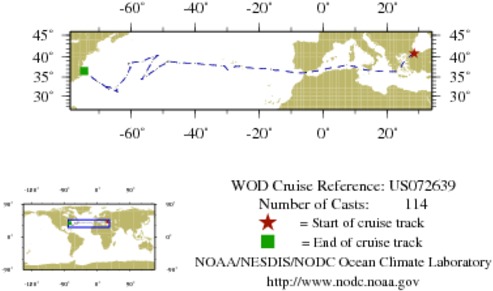 NODC Cruise US-72639 Information