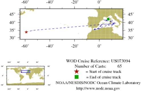 NODC Cruise US-73094 Information