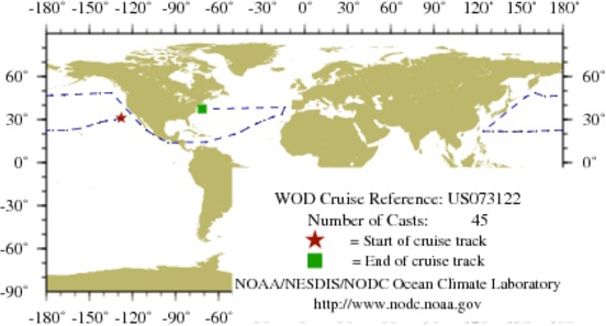 NODC Cruise US-73122 Information