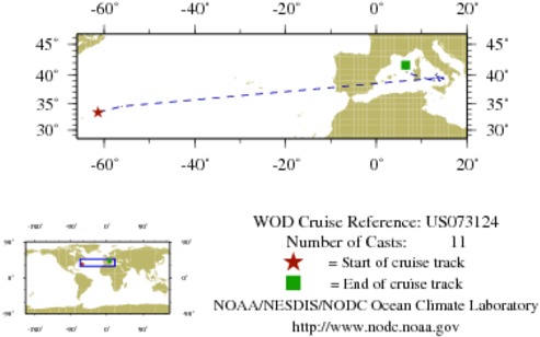 NODC Cruise US-73124 Information