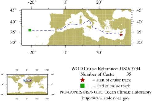 NODC Cruise US-73794 Information