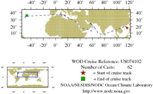 NODC Cruise US-74102 Information