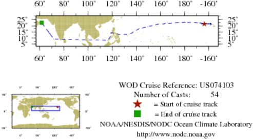 NODC Cruise US-74103 Information