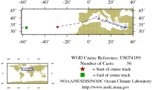 NODC Cruise US-74189 Information