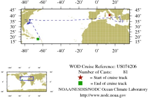 NODC Cruise US-74206 Information