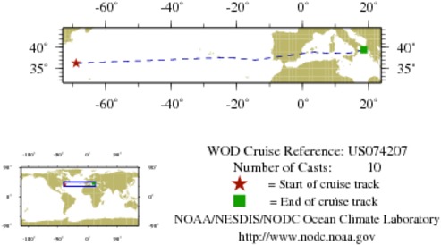 NODC Cruise US-74207 Information