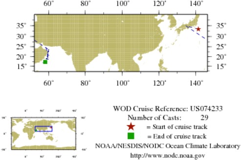 NODC Cruise US-74233 Information