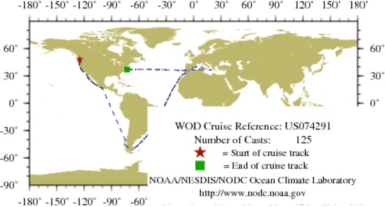 NODC Cruise US-74291 Information