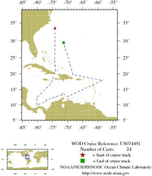NODC Cruise US-74491 Information