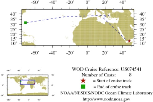 NODC Cruise US-74541 Information