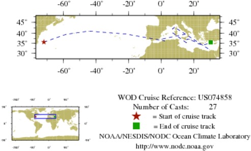 NODC Cruise US-74858 Information