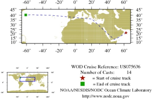 NODC Cruise US-75636 Information