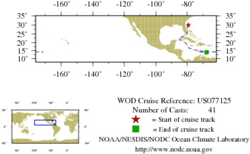 NODC Cruise US-77125 Information