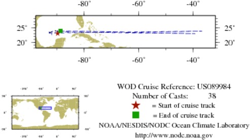 NODC Cruise US-89984 Information