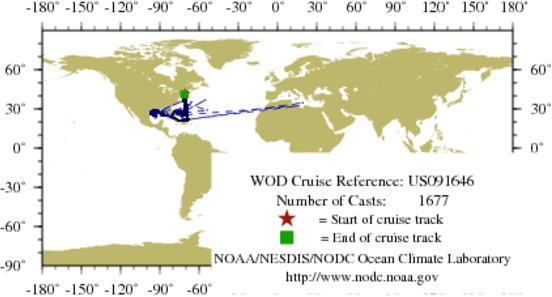NODC Cruise US-91646 Information