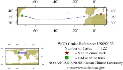 NODC Cruise US-92133 Information
