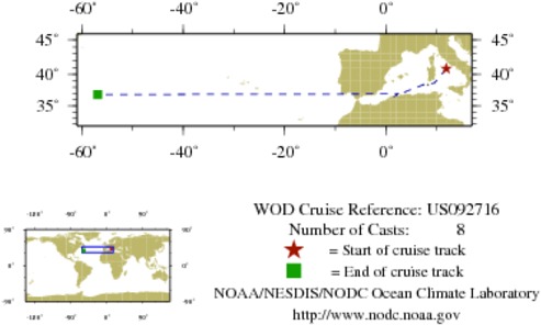 NODC Cruise US-92716 Information