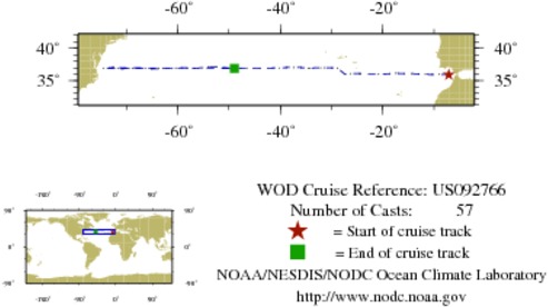 NODC Cruise US-92766 Information