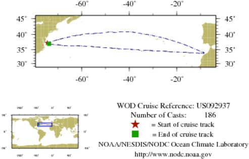 NODC Cruise US-92937 Information