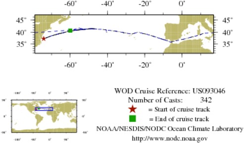 NODC Cruise US-93046 Information