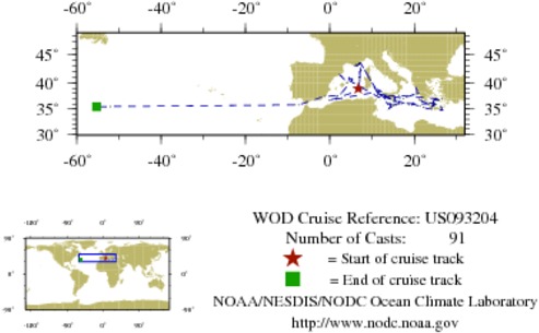 NODC Cruise US-93204 Information