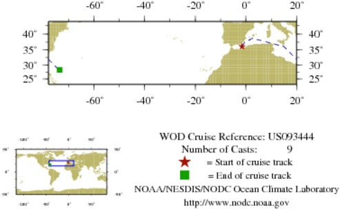NODC Cruise US-93444 Information