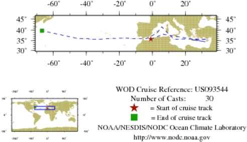 NODC Cruise US-93544 Information