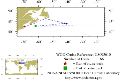 NODC Cruise US-93610 Information