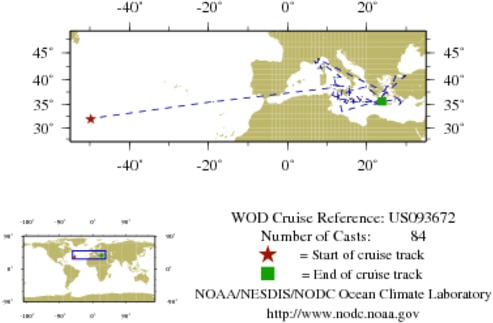 NODC Cruise US-93672 Information
