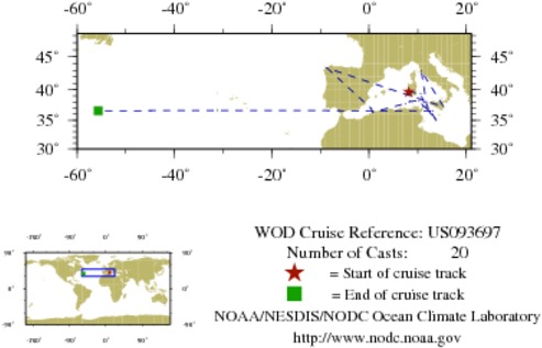 NODC Cruise US-93697 Information