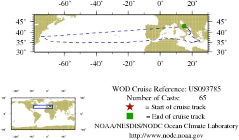 NODC Cruise US-93785 Information