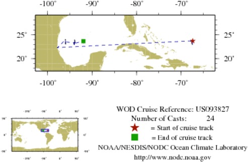 NODC Cruise US-93827 Information