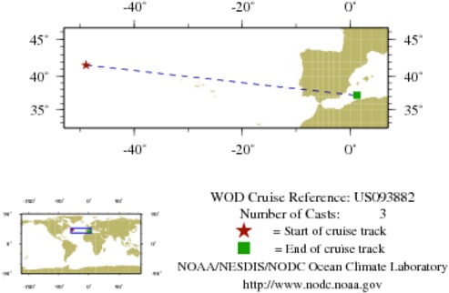 NODC Cruise US-93882 Information