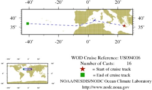 NODC Cruise US-94016 Information