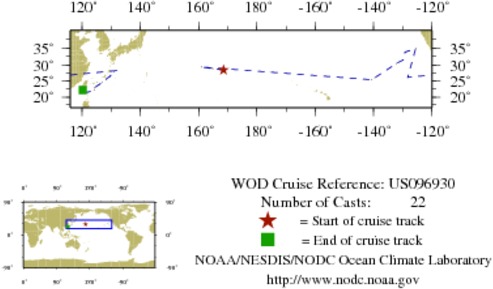 NODC Cruise US-96930 Information