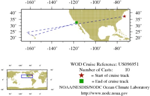NODC Cruise US-96951 Information