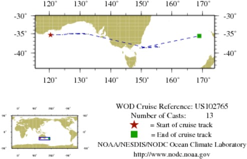 NODC Cruise US-102765 Information