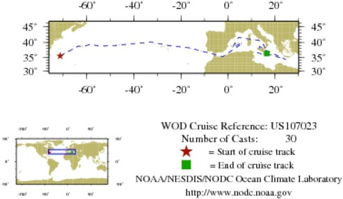 NODC Cruise US-107023 Information