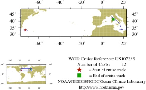NODC Cruise US-107285 Information
