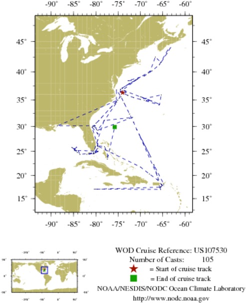 NODC Cruise US-107530 Information