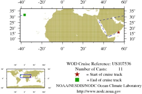 NODC Cruise US-107536 Information