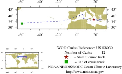 NODC Cruise US-108030 Information