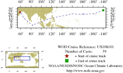 NODC Cruise US-108101 Information
