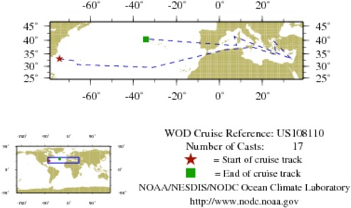 NODC Cruise US-108110 Information