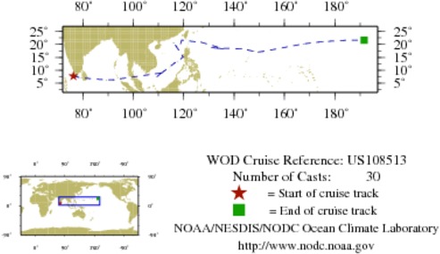 NODC Cruise US-108513 Information