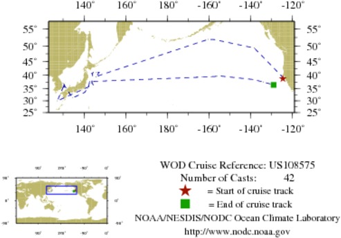 NODC Cruise US-108575 Information