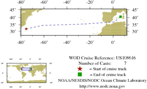 NODC Cruise US-108616 Information
